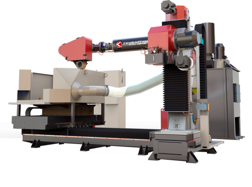 МАШЫНА АБДЗІРАЧНА-ШЛІФАВАЛЬНАЯ З РУХОМЫМ СТАЛОМ З ЧПУ